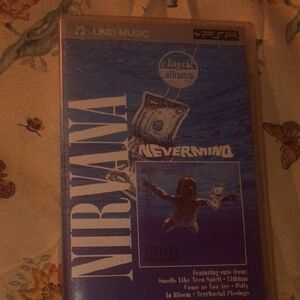 Nirvana Nevermind UMD Music for PSP - Blue Cover